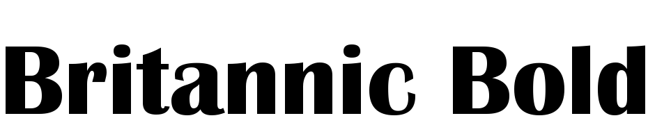 Britannic Bold cкачати шрифт безкоштовно